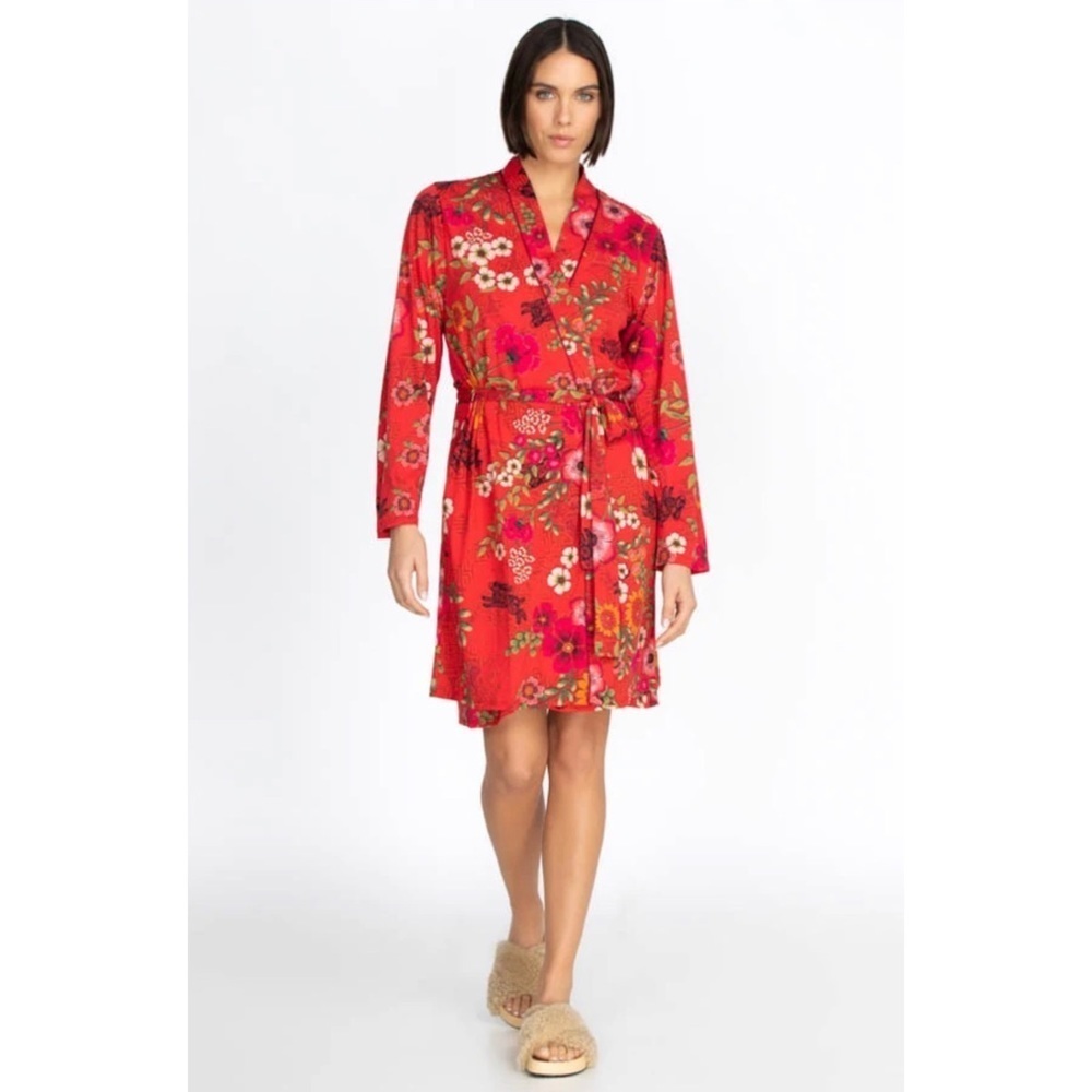 Johnny Was Lunar New Year Red Sleep Robe - Size M